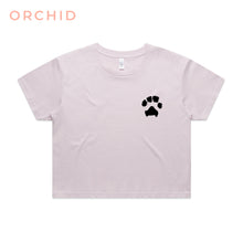 Load image into Gallery viewer, Custom Paw Print Cropped Tee
