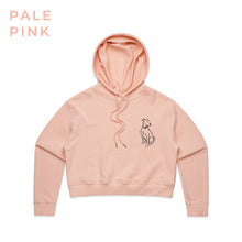 Load image into Gallery viewer, Little Rover Custom Pet Cropped Hoodie Pale Pink
