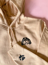 Load image into Gallery viewer, Custom Paw Print add on for Custom Pet Hoodies and Crews
