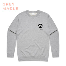 Load image into Gallery viewer, Paw Print Crew Grey Marle
