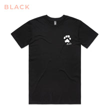 Load image into Gallery viewer, Paw Print Tee Black (White Print)
