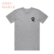 Load image into Gallery viewer, Paw Print Tee Grey Marle

