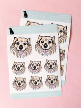 Load image into Gallery viewer, Little Rover Custom Pet Colour Sticker Sheets (Pack of 2) Dog Head Only
